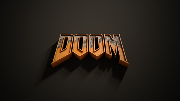 Doom Game Logo 3d HD Wallpaper