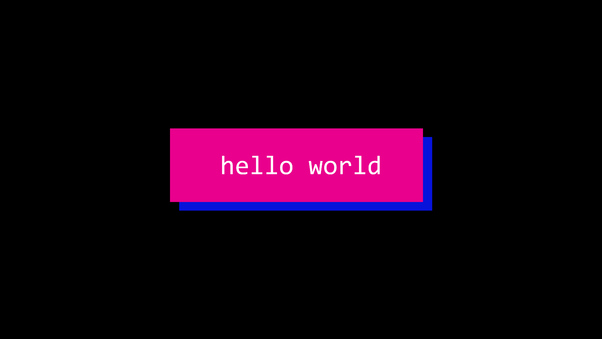 Hello World Dark Oled 5k HD Wallpaper