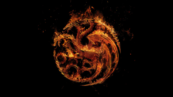 House Of The Dragon Logo 5k HD Wallpaper