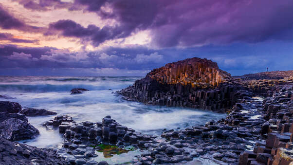 Northern Ireland Special Looking Rocks Coast HD Wallpaper