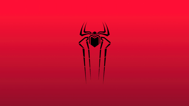 Spiderman Symbol Red 5k HD Wallpaper