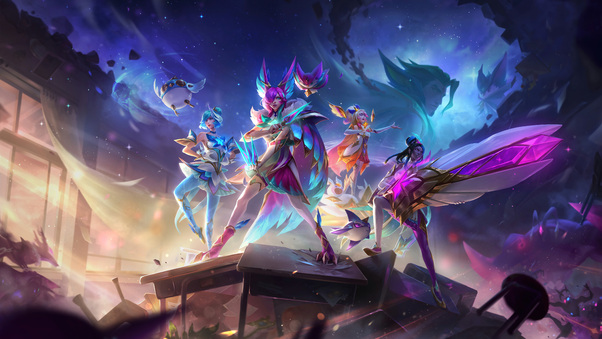 Xayah And Rakan League Of Legends HD Wallpaper